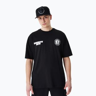 Мъжки New Era NBA Large Graphic BP OS Tee Brooklyn Nets black