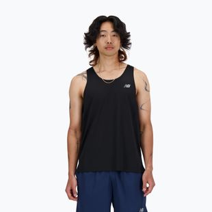 Мъжки New Balance Sport Essentials Singlet черен потник за бягане