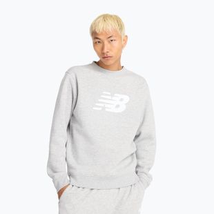 Мъжки суитшърт New Balance Sport Core Brushed Crew reflection/white/light arctic grey