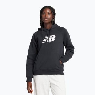Жени New Balance Флийс качулка черна