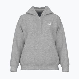 Дамски суитшърт New Balance Fleece Logo Full Zip athletic grey