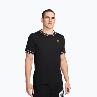 Мъжка тенис фланелка Nike Court Heritage black/white