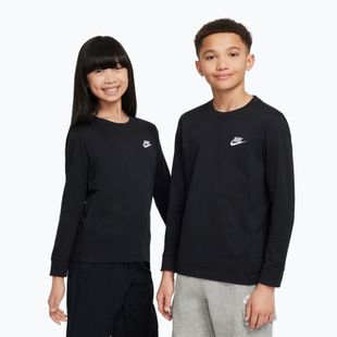 Детска блуза с дълъг ръкав Nike Sportswear black