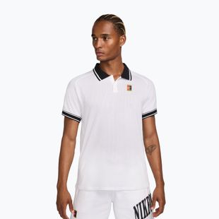 Мъжка поло фланелка за тенис Nike Court Heritage Polo white/black