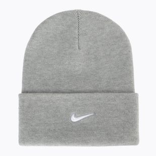Мъжка зимна шапка Nike Peak Swoosh Beanie dark grey heather/white