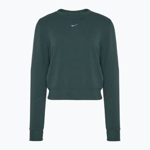 Nike Dri-FIT One Crew Neck French Terry дамски суитшърт vintage green/ black