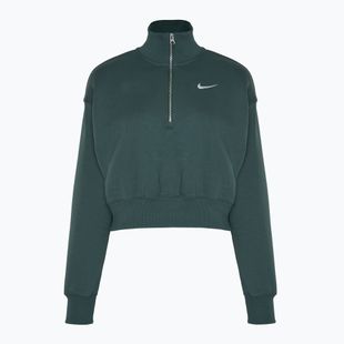 Дамски Nike Sportswear Phoenix Fleece 1/2 Zip Cropped винтидж зелен/сайл суитшърт