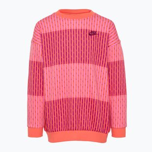 Детски суитшърт Nike Sportswear Club Fleece light wild mango/light wild mango/hot fuchsia