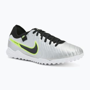 Мъжки футболни обувки Nike Tiempo Legend 10 Pro TF metallic silver/volt/black