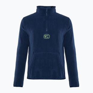Мъжки Nike Swoosh Air Polar Fleece Half Zip Top midnight navy/ volt