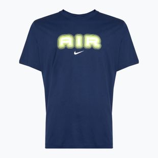 Мъжка тениска Nike Air Graphic midnight navy/volt