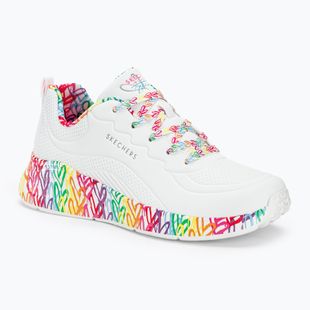 SKECHERS дамски обувки Uno Lite Exuberant Hearts white/multi