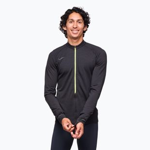 Мъжки анцуг за бягане с дълъг ръкав HOKA BaseZip LS black