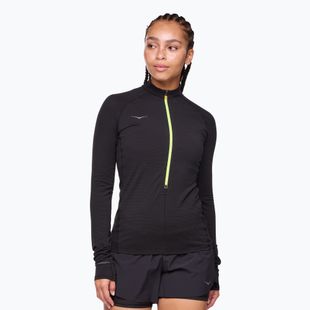Дълъг ръкав за бягане за жени HOKA BaseZip Long Sleeve black