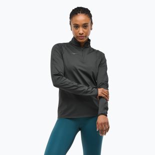 Дамски суитшърт за бягане HOKA GlideTech Quarter Zip black