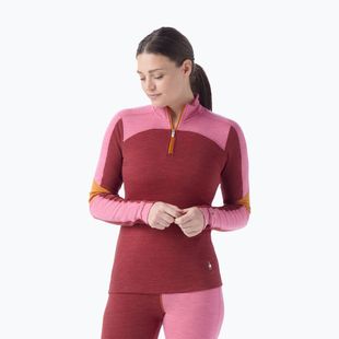 Дамски термо суитшърт Smartwool Classic Thermal Merino Base Layer Colorblock 1/4 Zip Boxed