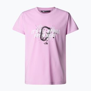 Детска тениска The North Face Graphic Relaxed Tee cyber pink