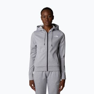 Дамска качулка с цип The North Face Reaxion Fleece tnf light grey heather