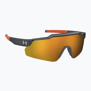 Детски слънчеви очила Under Armour Levelup Jr S3 с метализирано сиво/златно огледало