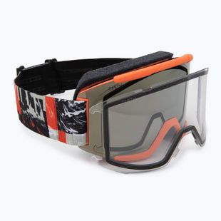 Скиорски очила Smith Squad cinder chop up/chrp sun black gold mirror/clear