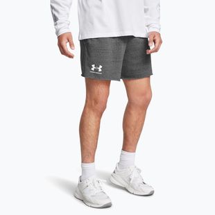 Мъжки шорти Under Armour Rival Terry 6in castlerock/onyx white