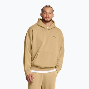 Мъжки суитшърт Under Armour Icon HWT Fleece Wash OS Hoodie camel/white