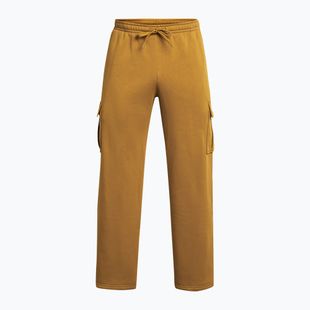 Мъжки тренировъчни панталони Under Armour Project Rock Icon Fleece в жълто охра/сивкаво кафяво