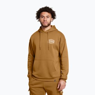 Мъжки суитшърт Under Armour Project Rock Icon Fleece Hoodie yellow ochre/silt