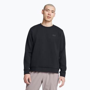 Мъжки суитшърт Under Armour Unstoppable Fleece Crew black/black