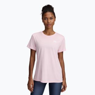 Дамска тениска за тренировки Under Armour Tech C-Twist prime pink/white