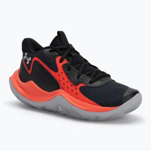 Детски баскетболни обувки Under Armour Grade School Jet '23 black/ares red/mod gray