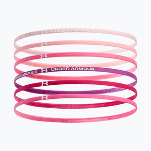 Детска лента за глава Under Armour Mini Elastic 6-pack prime pink/white