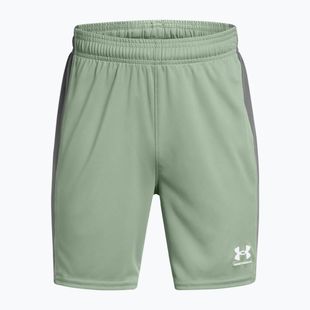Детски футболни шорти Under Armour Challenger Knit silica green / castlerock / white