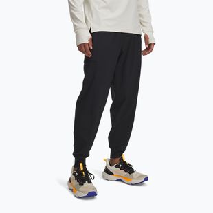 Мъжки панталони за бягане Under Armour Trail Run черен / светлоотразителен