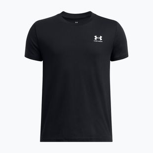Детска тениска Under Armour Sportstyle Left Chest black