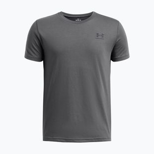 Детска тениска Under Armour Sportstyle Left Chest pitch gray/black