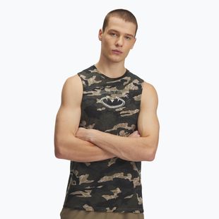 Мъжка тениска Under Armour Project Rock Camo Tank city khaki/baroque green/white clay
