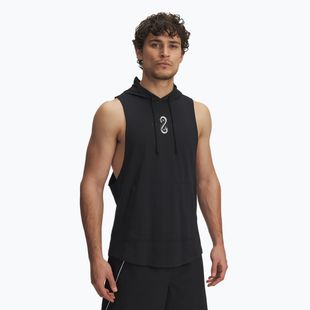 Under Armour Project Rock Snake SL мъжки суитшърт черен / бял глина / бял