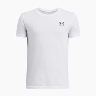 Детска тениска Under Armour Sportstyle Left Chest white