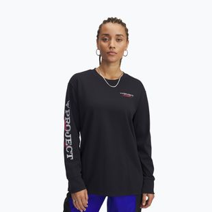 Дамска блуза с дълъг ръкав за  тренировка Under Armour Campus T Q1 black