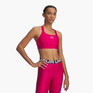 Спортен сутиен Under Armour HeatGear Armour High shaded fuchsia