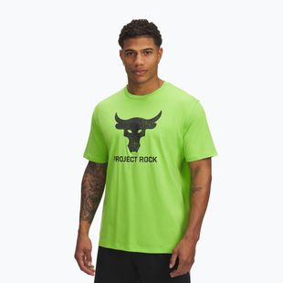 Under Armour Project Rock Payoff Graphic мъжка тениска за тренировки cyber green/black