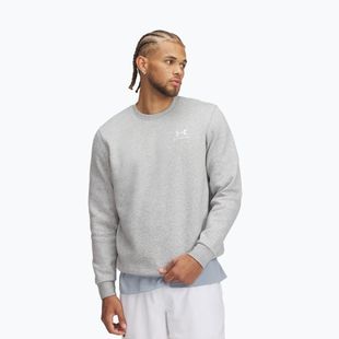 Мъжки суитшърт Under Armour Essential Fleece Crew mod gray light heather/white