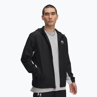 Мъжко яке Under Armour Rival Woven Windbreaker black/black/white