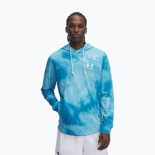 Мъжки суитшърт Under Armour Rival Terry Printed ether blue/onyx white