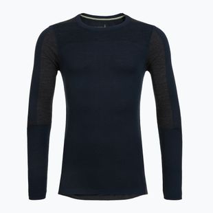 Мъжка термоактивна блуза с дълъг ръкав Smartwool Intraknit Thermal Merino Baselayer Colourblock Crew deep navy/charcoal