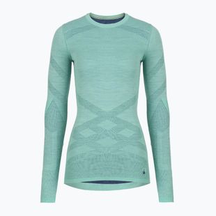 Дамска термоактивна блуза с дълъг ръкав Smartwool Intraknit Thermal Merino Baselayer Crew pacific blue/nightfall blue