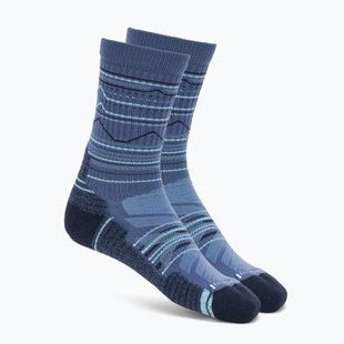 Чорапи Smartwool Hike Light Cushion Mountain Pattern Crew nightfall blue