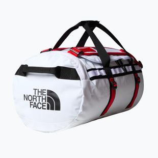 Пътна чанта The North Face Base Camp Duffel M 71 l white/ black/ elevation red