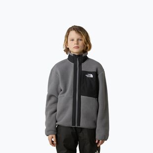 Детски суитшърт от полар The North Face Yumiori Full Zip smoked pearl/black